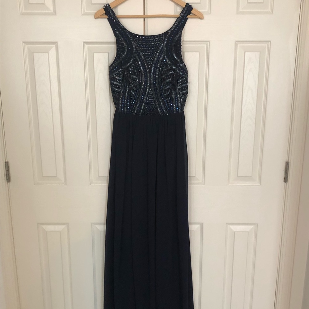 Aidan Mattox blue gown